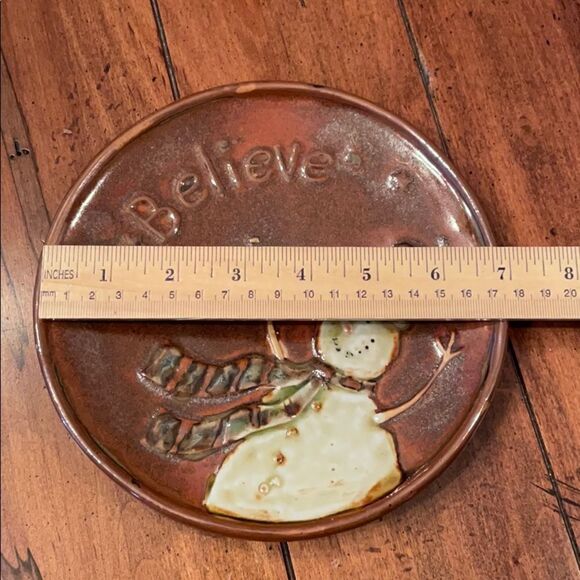 tii Collections Snowman “Believe” Plate - Picture 2 of 3